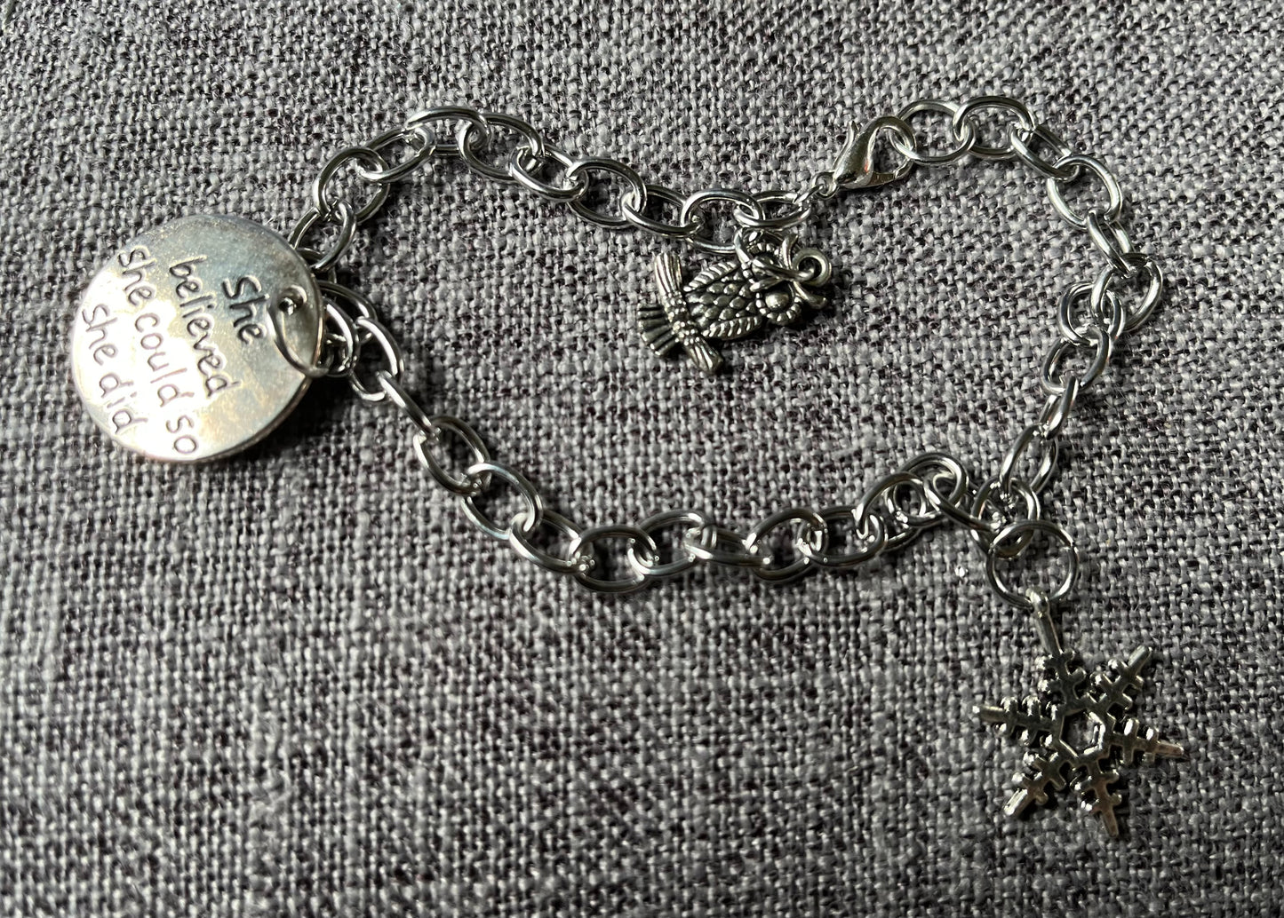 Snowflake Earrings & bracelet set