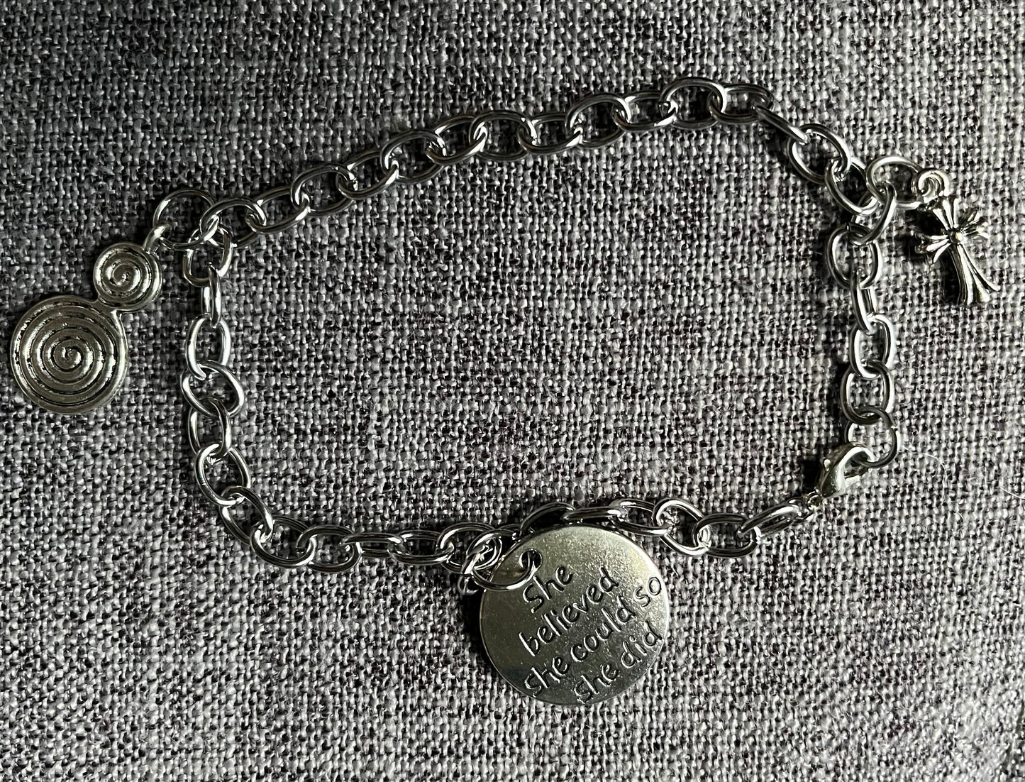 Infinity swirl Earrings & bracelet set