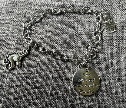 Unicorn Earrings and bracelet set
