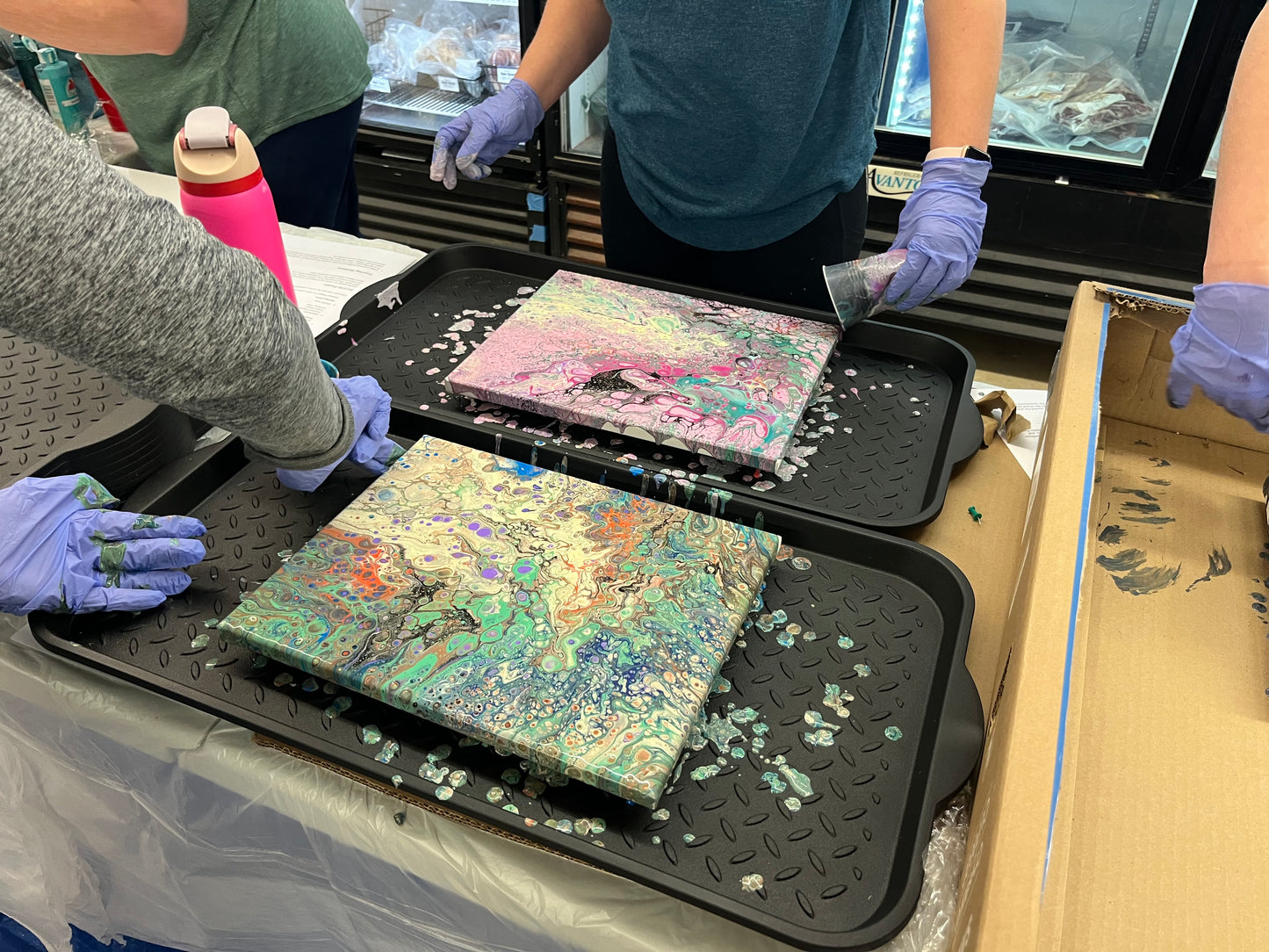Acrylic Pour Painting Class & "Pour & Go"