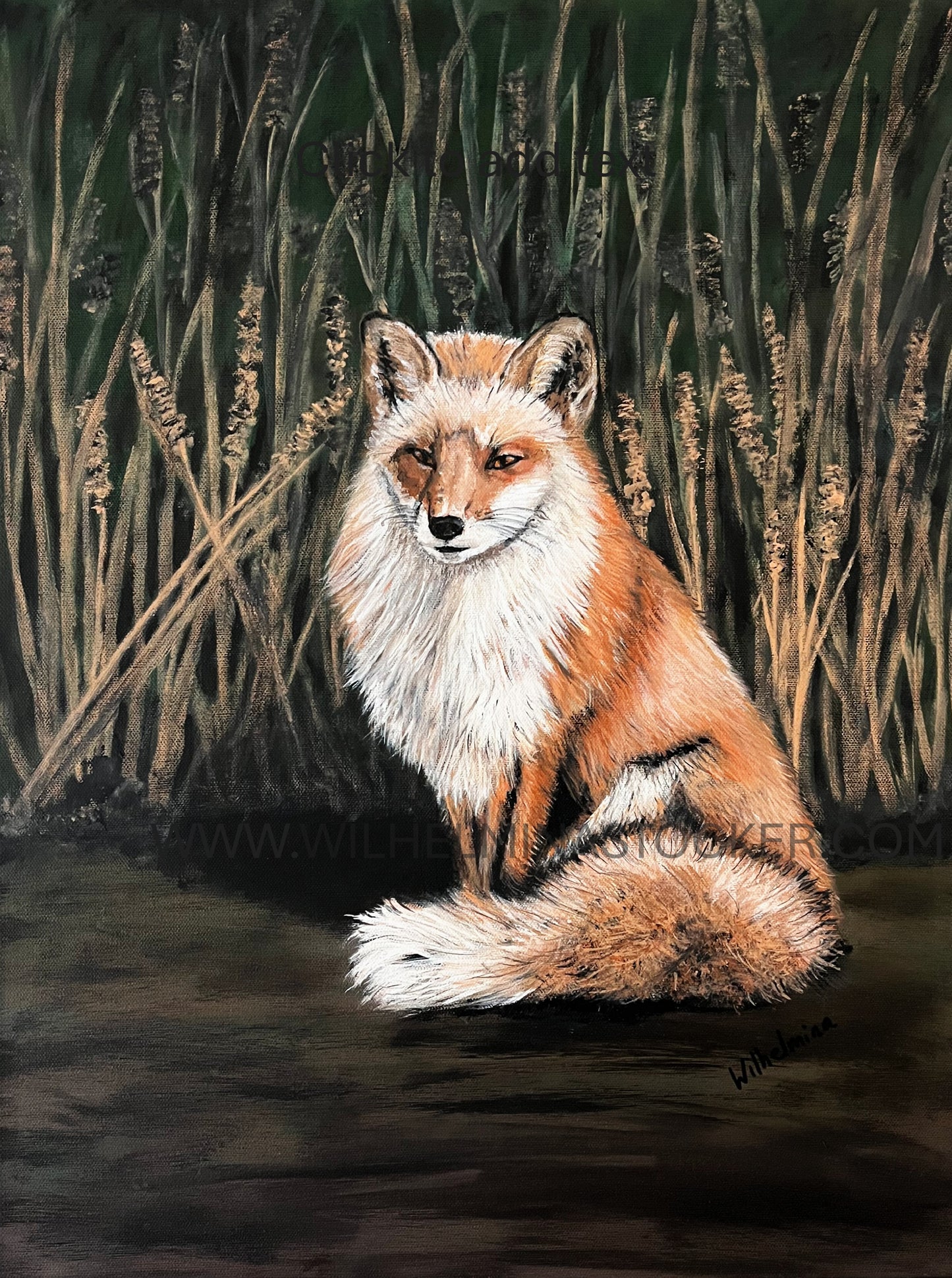 Silent Meadow - Fox Painting