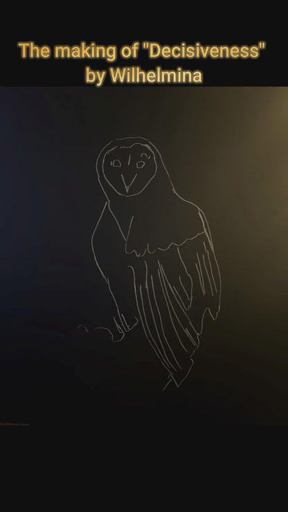 Decisiveness - Owl painting