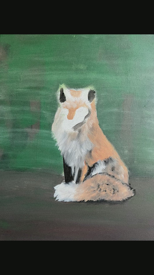 Silent Meadow - Fox Painting