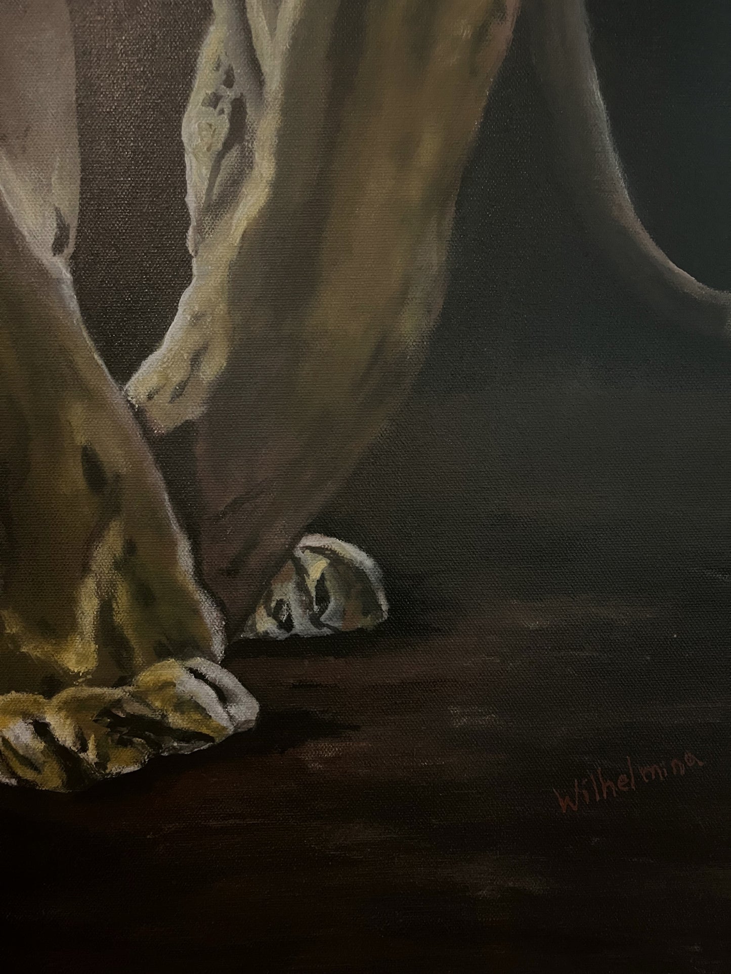 Intense - Lion painting