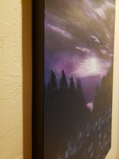 Moon Rise, original acrylic painting